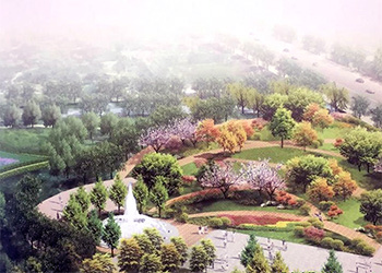 咸水河北岸綠地景觀設計案例展示