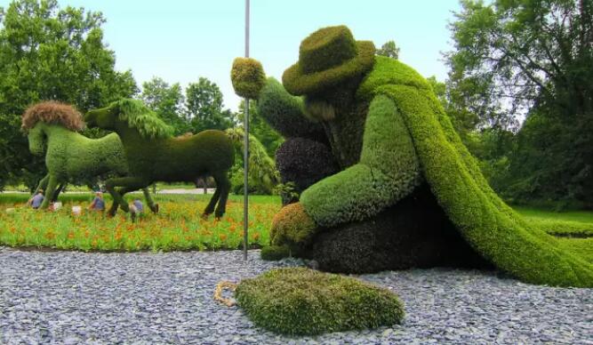 植物雕塑景觀設計圖片